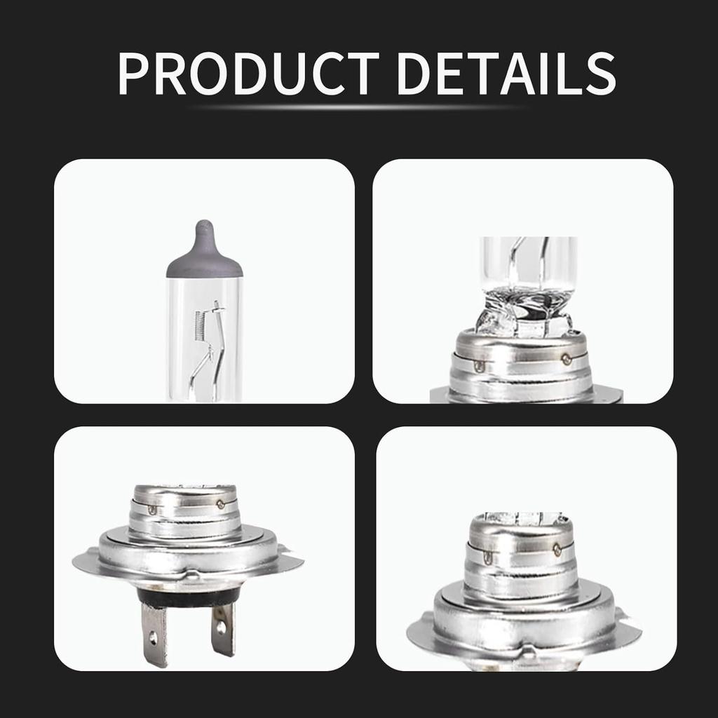 2Pcs Car H7 Xenon Headlight 55W Halogen White Light Lamp 12V Bulbs Replacement Automotive Exterior Accessories High-brightness
