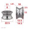 Sliding Rollers Bearing Track Pulley Bearing Fitness Equipment Good Resistance