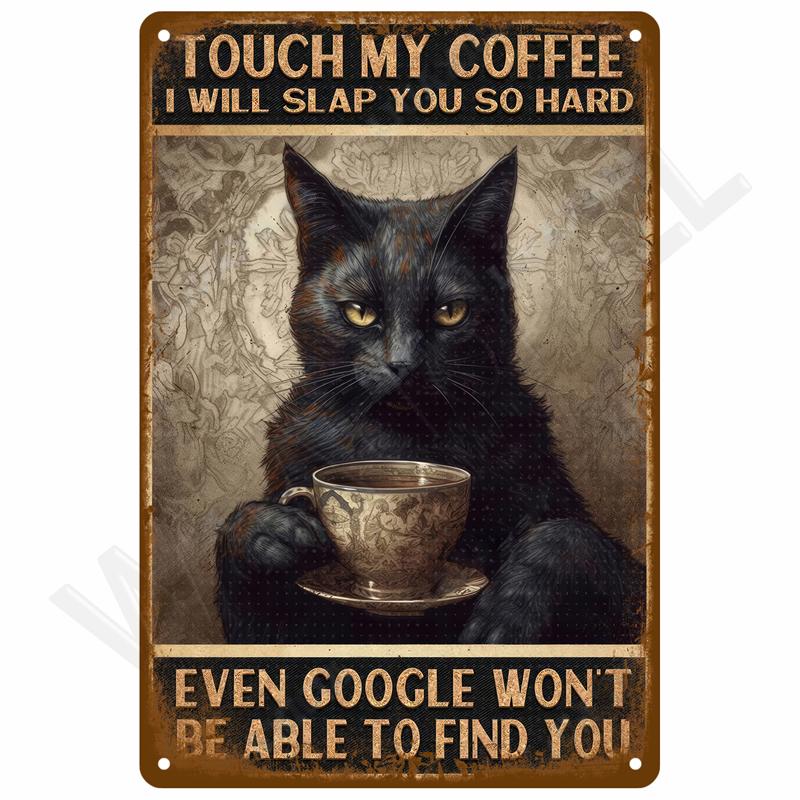 Retro Metal Sign Wall Art Mural Aesthetic Room Home Decor Items Poster Vintage Metal Plate Garage Decoration Tin Sign Plates Bar