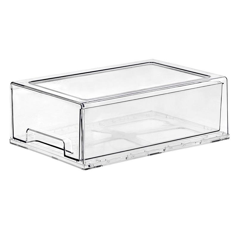 Clear Multilayer Refrigerator Organizer Box for Food, Fruit, Eggs, and Dumplings