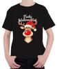 Merry Christmas Rudolph Red Nose Santa Hat Children Funny Unisex Children