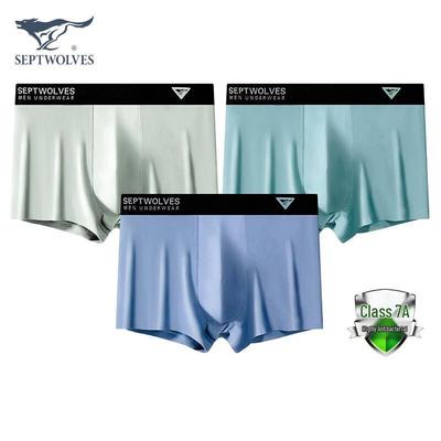 Men's Ice Silk Antibacterial Boxer Briefs