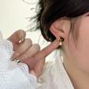 Retro Hong Kong Style Earrings Women's Light Luxury High-end Sense Niche Autumn and Winter Earrings Earrings