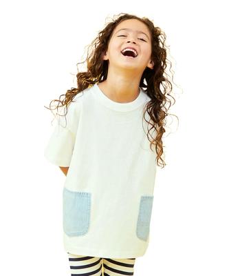 Lee Painter Doppelpattentaschen-Short Größe 110 T-Shirt, Ärmel, Kinderbekleidung, Weiß, (Größen 110-150cm)