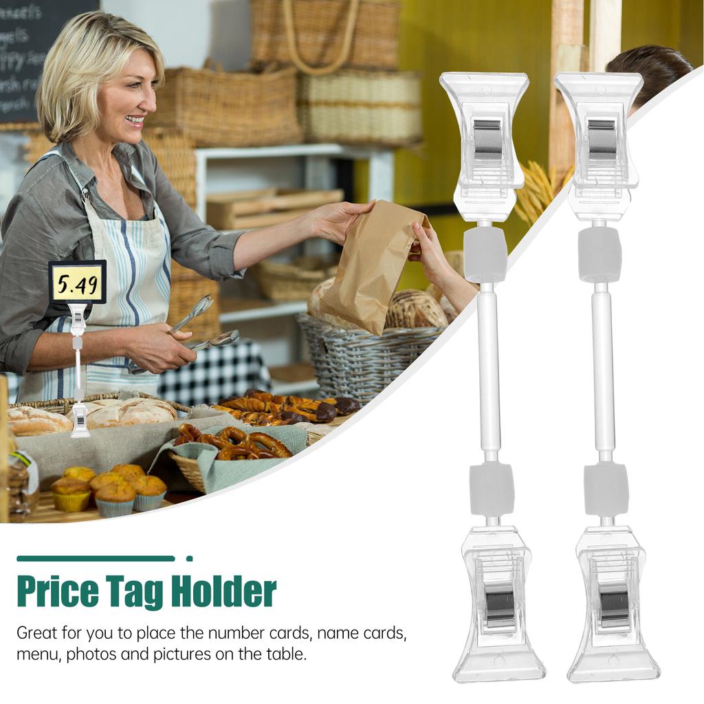 Buy 5Pcs Price Tag Clips Durable Sign Clamps Mall Price Label Holders ...