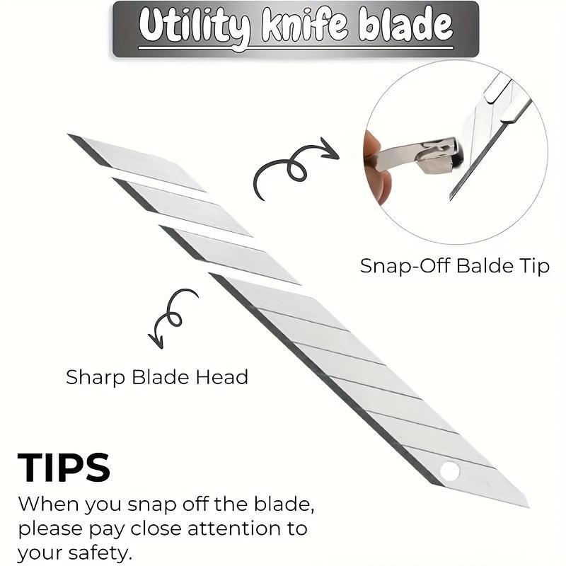 Stainless Steel Lockable Cutting Knife Small Portable Office Supplies Metal Paper Cutting Knife