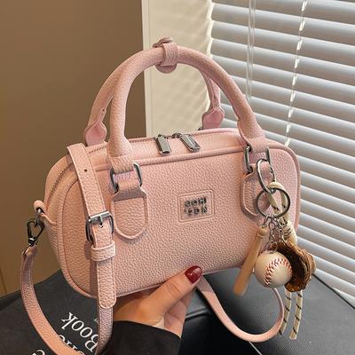 Neue Nische Litschi-Muster tragbare Bowlingtasche, High-End-Temperament vielseitige Umhängetasche für Damen