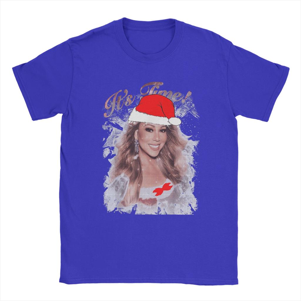 Mariahh CAREY It's Time 2025 Gift Men's T Shirt  Creative Tees Short Sleeve Round Neck T-Shirts 100% Cotton Summer Tops