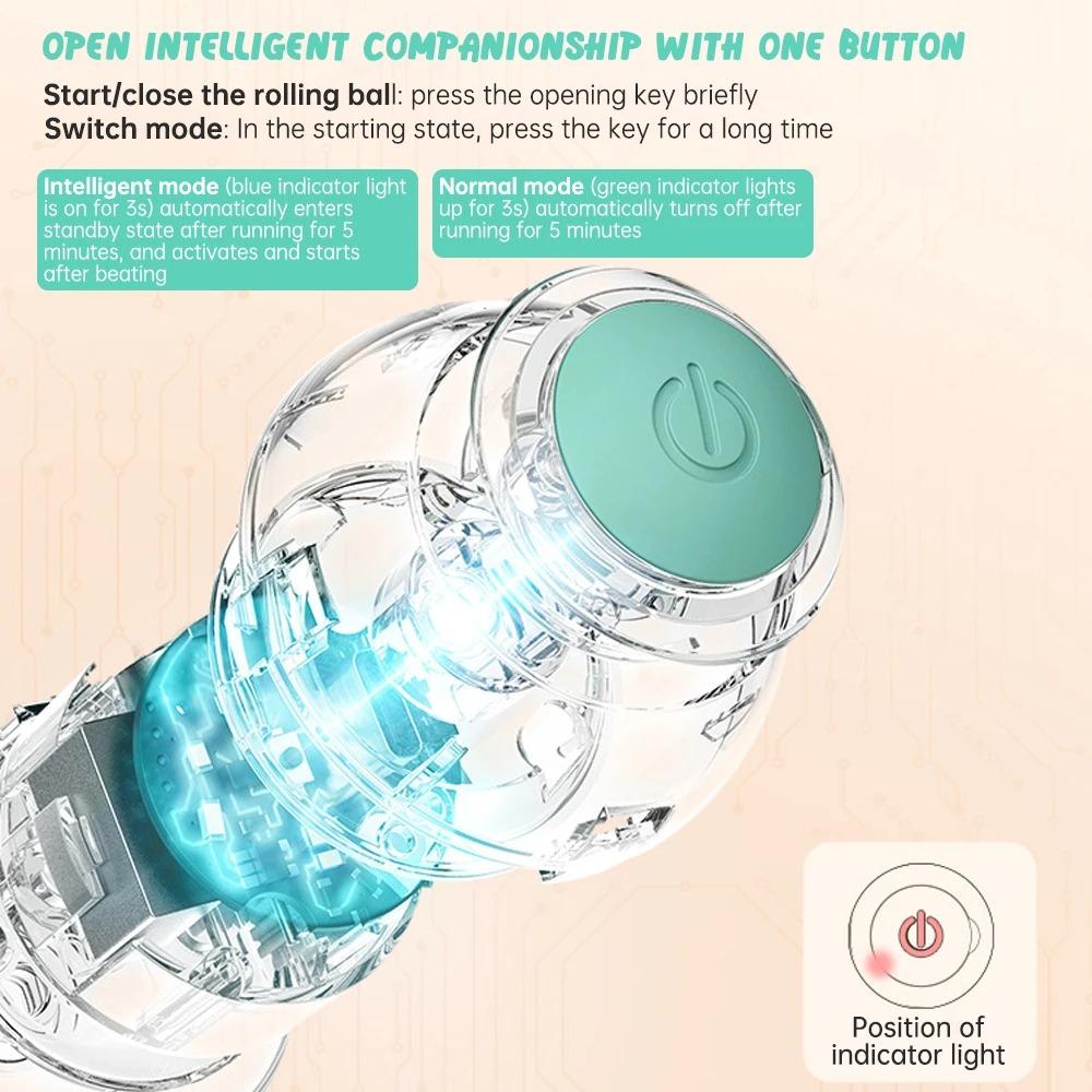 Petgravity Smart Cat Toys Automatic Rolling Ball Electric Cat Toys Interactive High Quality Cat Training Toys for Indoor Playing