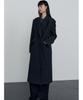 Make A Toast Overshoulder Wool Double Long Coat Dark Grey Mbefct004Dg