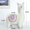 Cartoon Alpaca Succulent Flower Pot, Cute Animal Ceramic Potted Plant, Funny Desktop Decoration, Planters for Indoor Plants