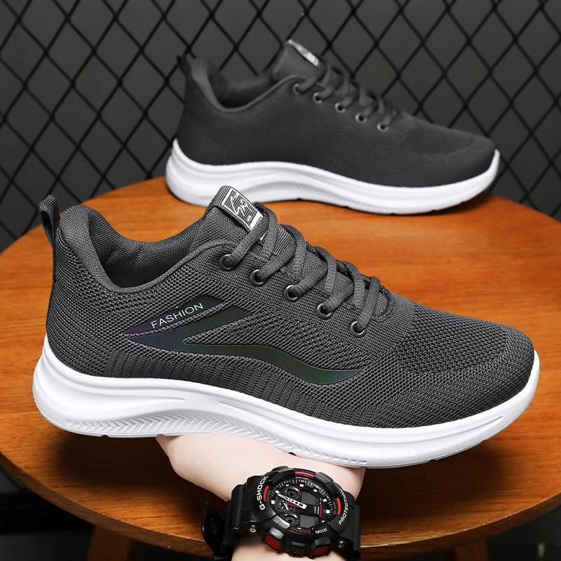 Men's Shoes Spring Simple Single Shoes Versatile Casual Shoes Men's Soft-soled Lightweight Running Shoes Breathable Sports Shoes