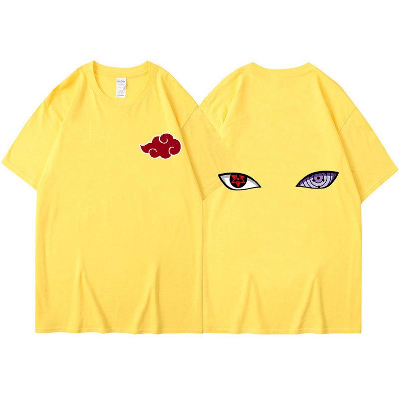 Аниме Наруто Мужская Летняя Футболка Харадзюку Манга Графические Топы Футболки Хлопок Повседневная Мультяшная Футболка с Короткими Рукавами Летние Футболки Уличная Одежда 3XL жёлтый 1190₽