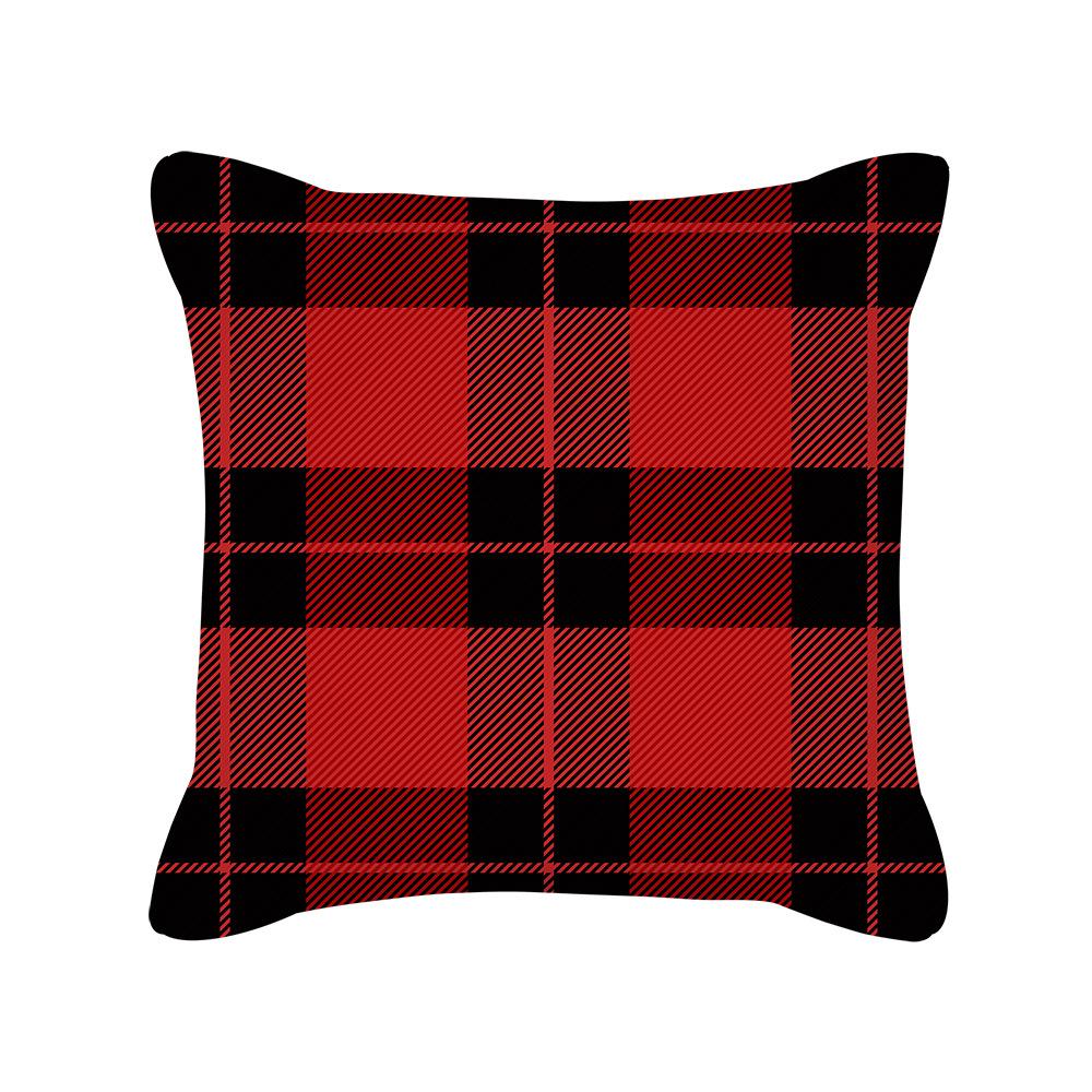 

Рождественская наволочка Норвежская клетка Супермягкая наволочка Наволочка для диванной подушки Товары для нового дома 45 * 45cm