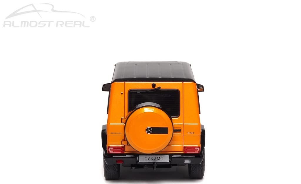 G 63 2017 Color Edition Sunset Beam Orange Scale Finished Product Minicar 820608 [Almost Real] Mercedes-AMG (W463) - - 1/18 Die-cast