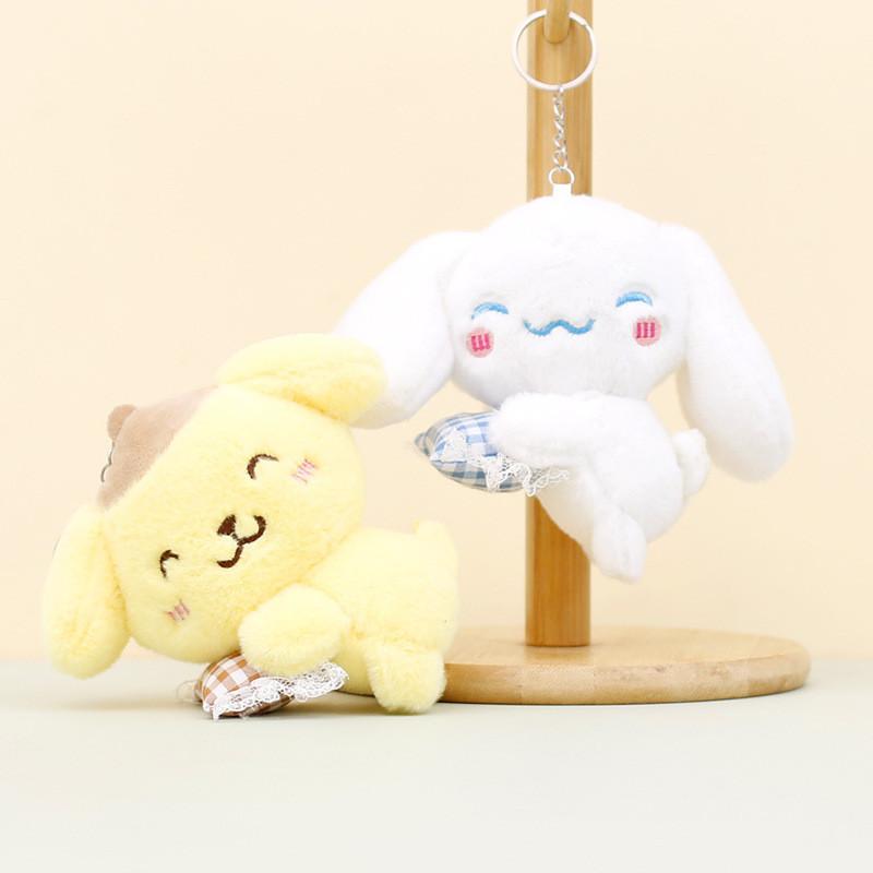 Adorable Sanrio Plush Toy Keychain Featuring My Melody And Cute Kuromi Dolls