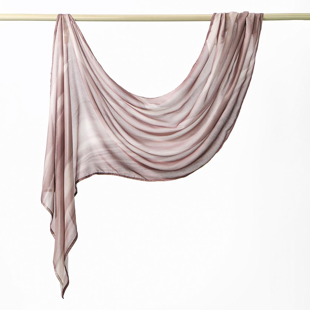 Fashion Printed Watercolor Modal Hijab Scarf For Woman Muslim Digital Printing Shawls Turban Ramadan Headscarf Scarves 170*70Cm