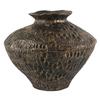 Wabi-sabi Style Retro Mottled Vase: Aged Flower Ornament for Entrance Hall or Living Room. Perfect for Dried Flowers.