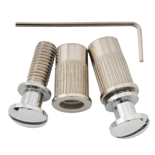 Wilkinson WOGT3 10.4mm Pigtail Wraparound Bridge Tailpiece for USA Les Paul, Epiphone Junior SG, and Electric Guitars, Chrome