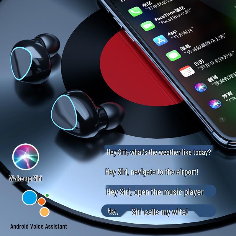 2025 Wireless Bluetooth Earphones: In-Ear TWS with Digital Display, Ultra-Long Battery, No Sound Leakage, Perfect for Gaming & Mobile Use