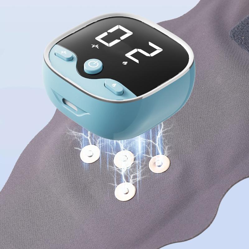 Electric Wrist Massager EMS Microcurrent 5 Levels Hot Compress 3 Levels Vibration Massage Device With Wrist Guard Band