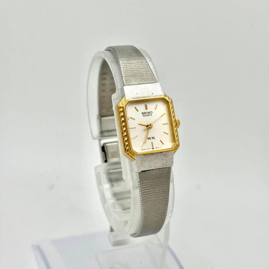 Used [Rare/New Battery] SEIKO Ladies Watch Octagon 2Y01-5A70 760392