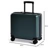 Tabitra Suitcase, Carry-on, Zipper Frame, Double Casters, TSA Lock, Travel, Business Trip, Ultra Lightweight, 8 Wheels, Dark Green, SS Size