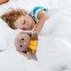 Baby Breathing Rabbit Plush Toy with Soothing Music Light Musical Bunny Plushie Stuffed Animal Calming Doll Soother Newborn Infant Boys Girls Gift