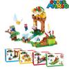Colorful Super Mario Bros Dolls Luigi Peach Bowser Toad Building Blocks