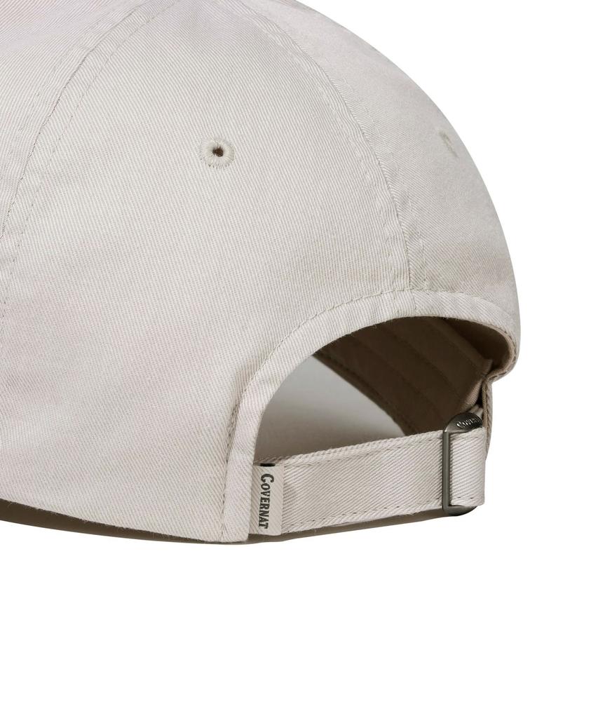 COVERNAT [Cozy Fit] Outline Symbol Logo Ball Cap Beige