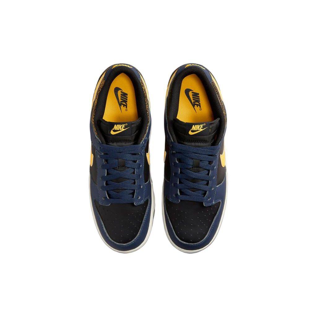 Nike Zapatillas de Hombre Dunk Low Vintage Michigan Azul Negro Amarillo Tour FZ4014-010