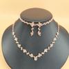 Elegant Bridal Necklace and Earring Set: Fashionable and Versatile Jewelry