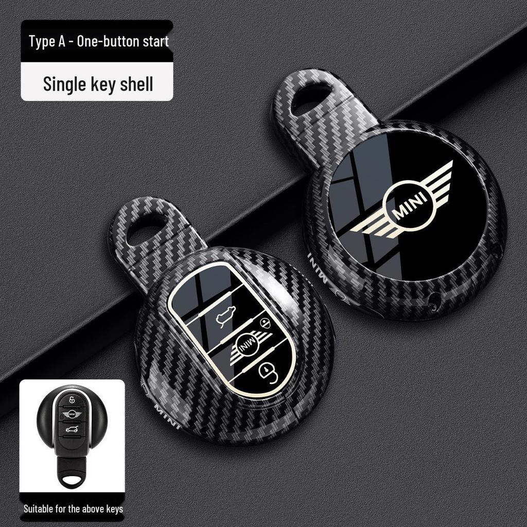 BMW Mini Key Case for Countryman and Cooper (Models F54, F55, F56, F60) - Carbon Fiber Metal Shell