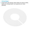 6/12PCS Multicolor Round Hangers Closet Dividers DIY Clothing Size Dividers for Clothes Stores Closet Home Blank Dividers