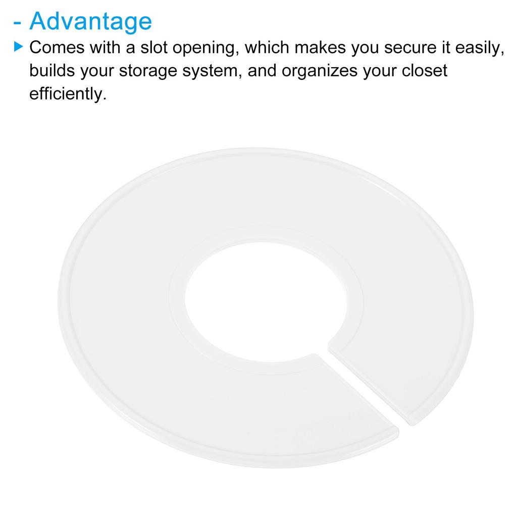 6/12PCS Multicolor Round Hangers Closet Dividers DIY Clothing Size Dividers for Clothes Stores Closet Home Blank Dividers