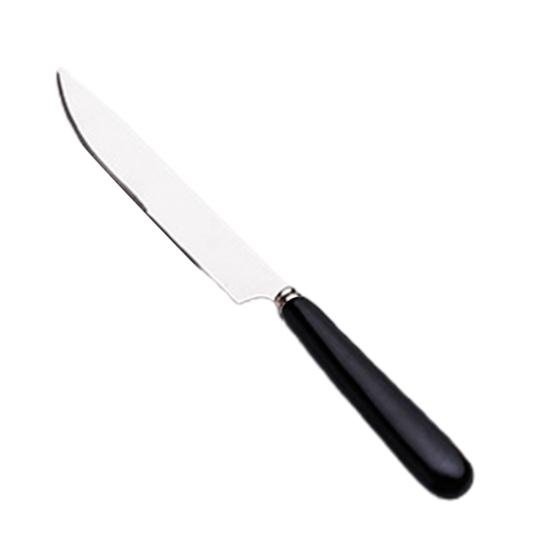 

Столовые приборы для еды Термостойкие Удобная ручка Доступность для еды Нержавеющая сталь Не ожоги Нож для еды Вилка Ложка Кухонный гаджет D чёрный