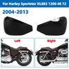 1 Set Motorcycle Accessories Left Right Guard Side Battery Fairing Cover Black For Harley Sportster XL1200 XL883 XL50 2004-2013