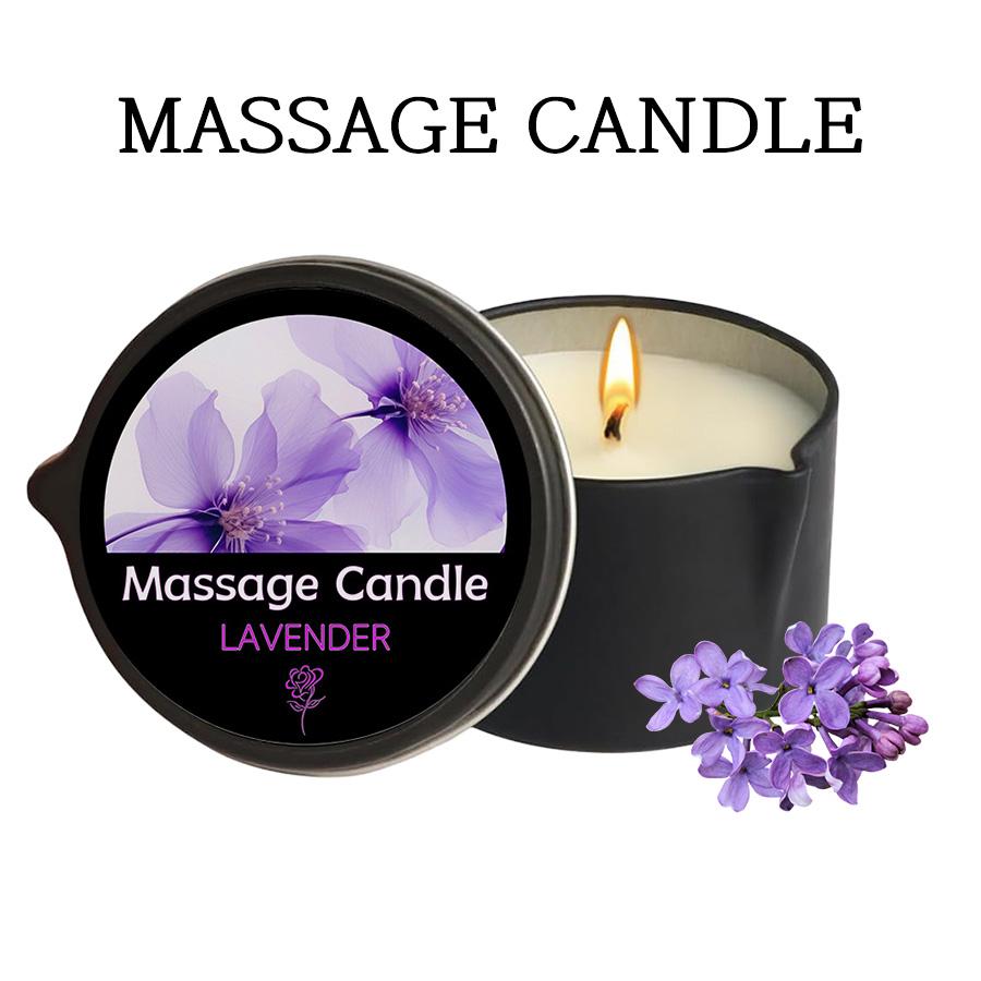 Amber Vanilla massage Candle , Soy Wax Scented Candles - Ideal for Creating Relaxing Ambience & Holiday Gifting, Gifts for Women