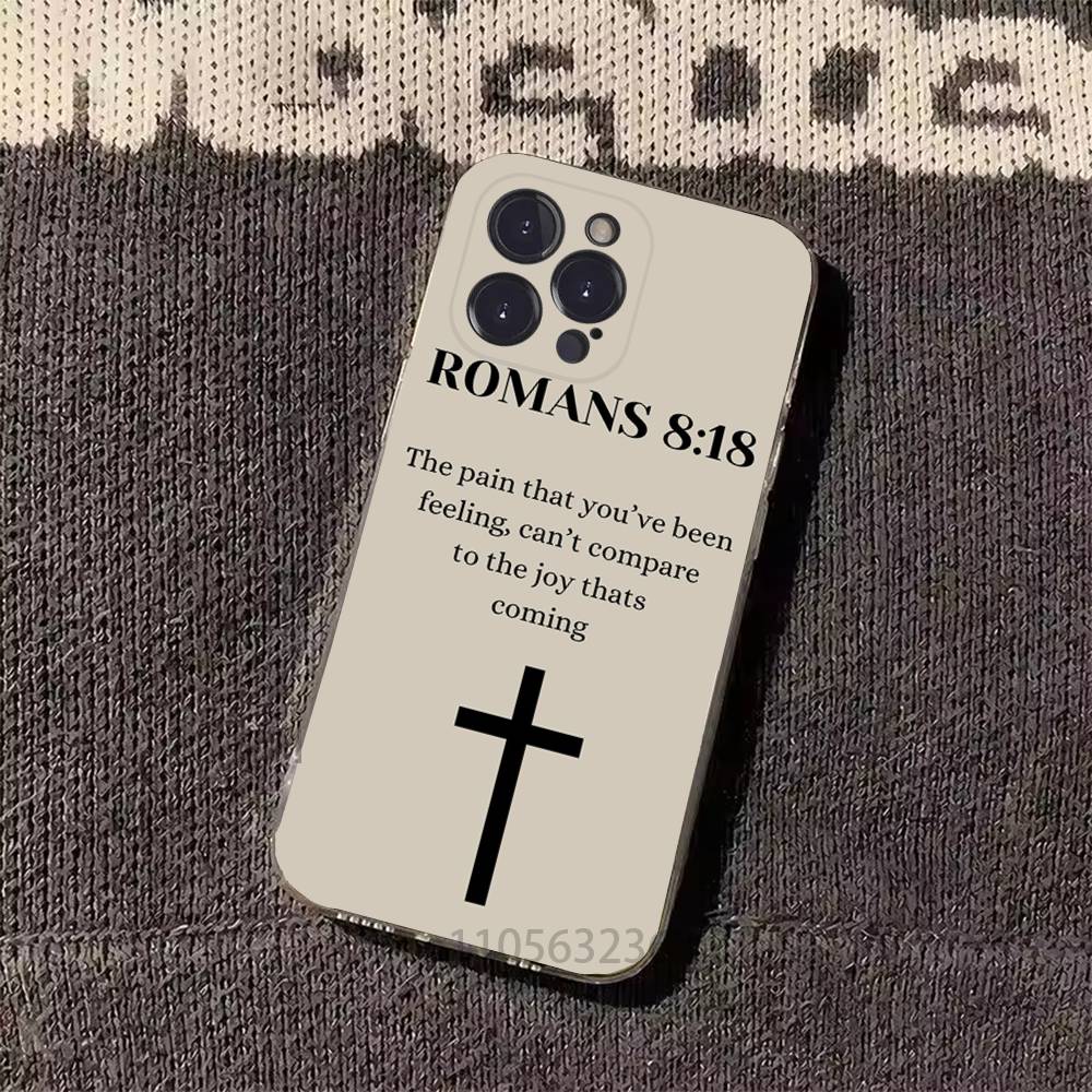 God Jesus Bible Verse Isaiah Phone Cases For iPhone 17 16 15 14 13 12 11 Pro Max Plus Luxury Camera Protection Plastic
