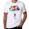 Astronaut Balloons T-Shirt Summer Top Blacks New Edition Men Clothing