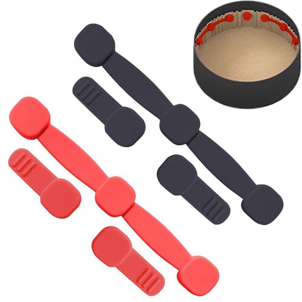 1pc Fixation Air Fryer Magnet Silicone Buckle Non-Scratch Paper Holder  for Parchment Paper