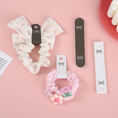 Pack of 100 Hair Rope Holder Cards DIY Butterfly Knots Cardstock Wraps Jewelry Packaging Card Bowknot Hairpin Labels