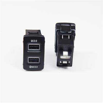 18W Car Charger Dual-USB QC3.0 Fast Charging For Honda Fit CITY CIVIC