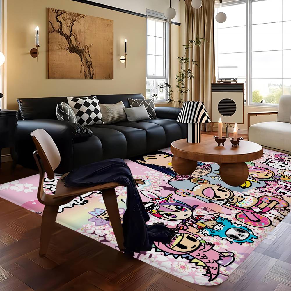 Cartoon T-Tokidoki Kitchen Mat Kids Room Bedroom Decoration Balcony Anti-Slip Doormat Living Room Alfombra