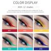 HANDAIYAN 12 Color Waterproof Eyeliner Gel Pencil Colorful White Yellow Blue Brown Eye Liner Pen Long-lasting Makeup