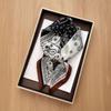 70x70cm Soft Satin Kerchief Retro Print Satin Hair Scarf Silk Square Scarf  For Women Ladies
