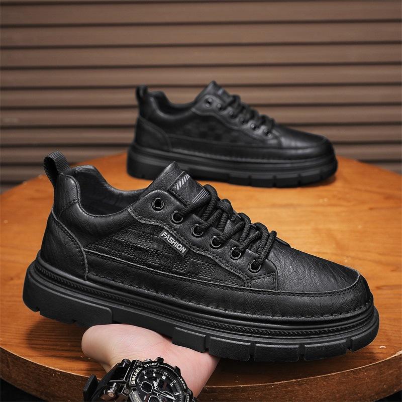 Shoes autumn new waterproof leather comfortable casual shoes youth British style board shoes