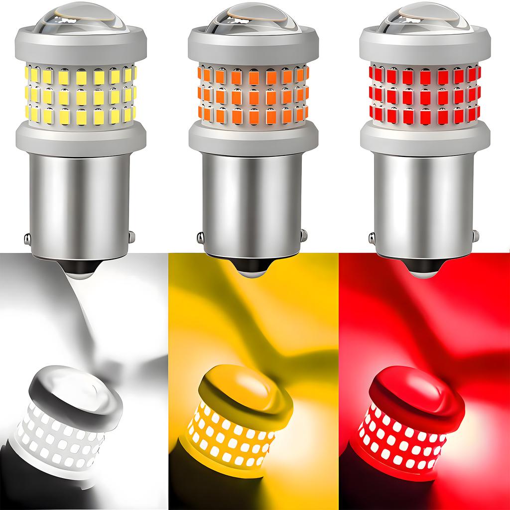 2pcs Bright LED 1156 1157 LED Bulbs BA15S P21W Bay15d P21/5w LED Light for Backup Reverse Tail Brake Turn Signal Light 12V 24V Bulbs 7