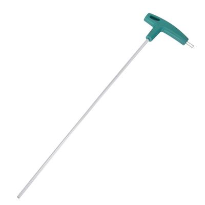 Uxcell Hex 4mm Braço Extra Longo Hex Cromo Pacote de 1 Chave Tipo T, Chave com Cabo em T, Acabamento,