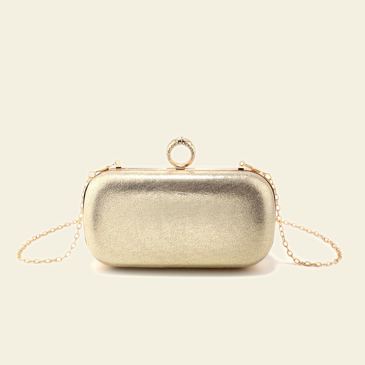 Ladies Luxury Bags Csw003 Women's Finger Ring Evening Bags Party Wedding Glitter Handbags Arrival Purse Diamonds Box Holder